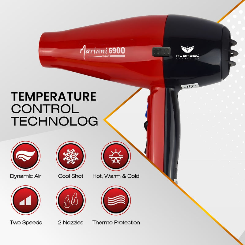 Hair Dryer 6900 Turbo 2500W - al basel cosmetics