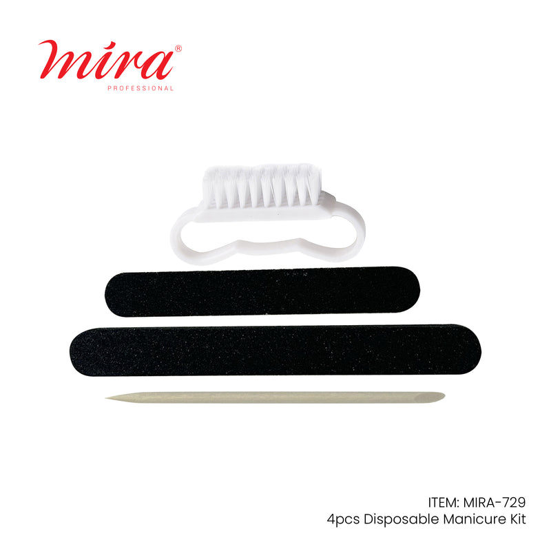 Disposable Manicure Pedicure 4 Pcs Tools Set 729 Mira-nail tools-albasel
