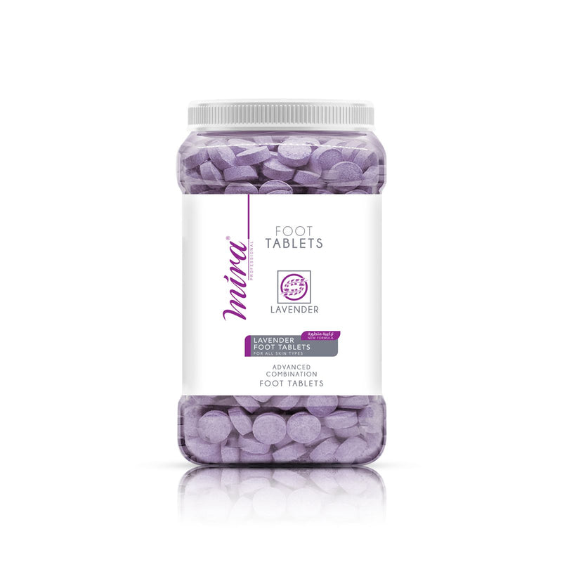 Mira lavender 420pcs x 6.5gm Foot Tablets Jar - pedicure foot tablets- foot care - foot tablets - al basel cosmetics