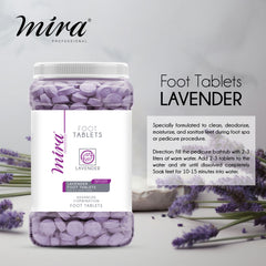 Mira lavender 420pcs x 6.5gm Foot Tablets Jar - pedicure foot tablets- foot care - foot tablets - al basel cosmetics