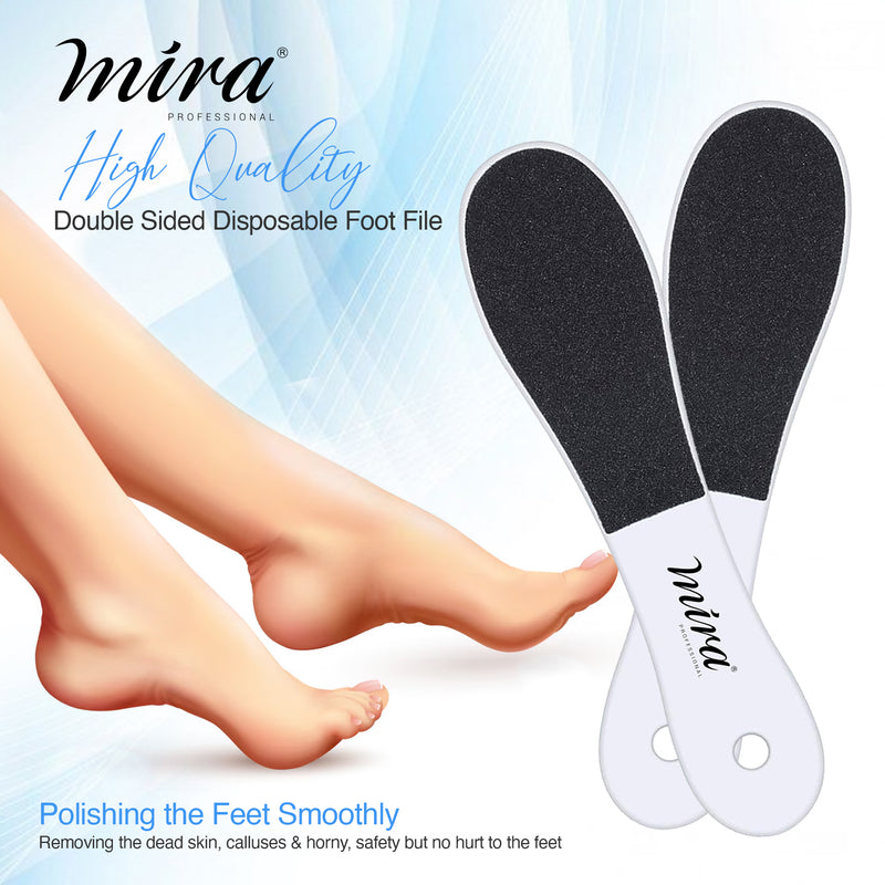 Mira Professional Double Sided Disposable Foot File 25pcs No 719