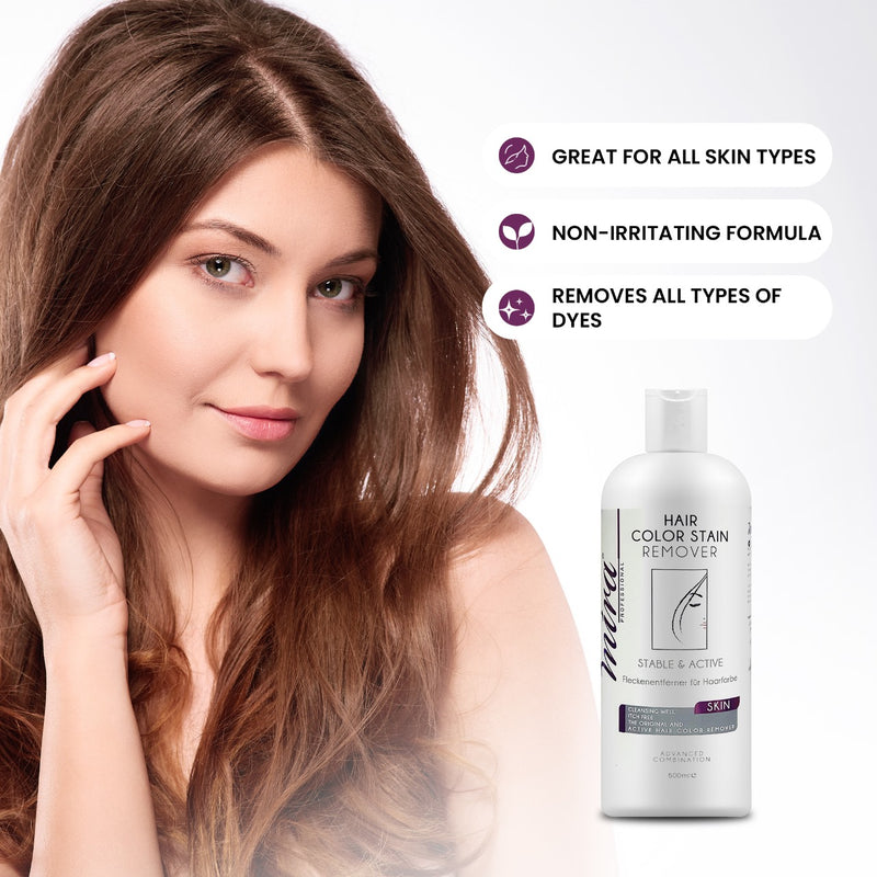 Hair Color Stain remover (Stable & Active) 500ml Mira  - color stain remover - al basel cosmetics