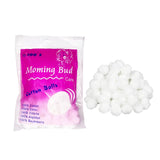 Soft Cotton Balls by Moming Bud Care – Gentle & Absorbent – Pack of 2 x 100 - cotton balls for makeup removal - cotton balls - Al Basel Cosmetics - UAE