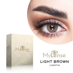 MyLense Light Brown (3 Month Use) Contact Lense - al basel cosmetics