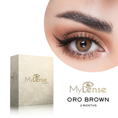 MyLense Oro brown (3 Month Use) Contact Lense - al basel cosmetics