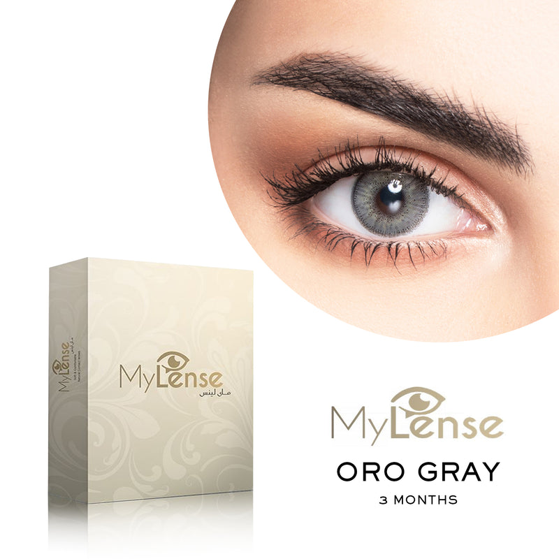 MyLense Oro Gray (3 Month Use) Contact Lense - al basel cosmetics