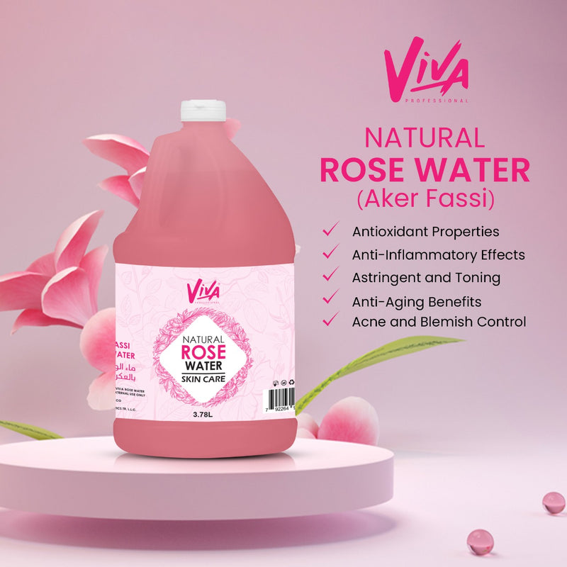 Natural Rose Water Aker Fassi 3.78Ltr