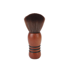 Wood Neck Duster Brush Brown- al basel comsetics