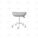 Professional Grey Pedicure Stool with Swivel & Adjustable Height – Salon & Spa Chair - Salon Spa Swivel Chair Saudi Arabia - Salon Spa Stool Qatar - Al Basel Cosmetics - UAE
