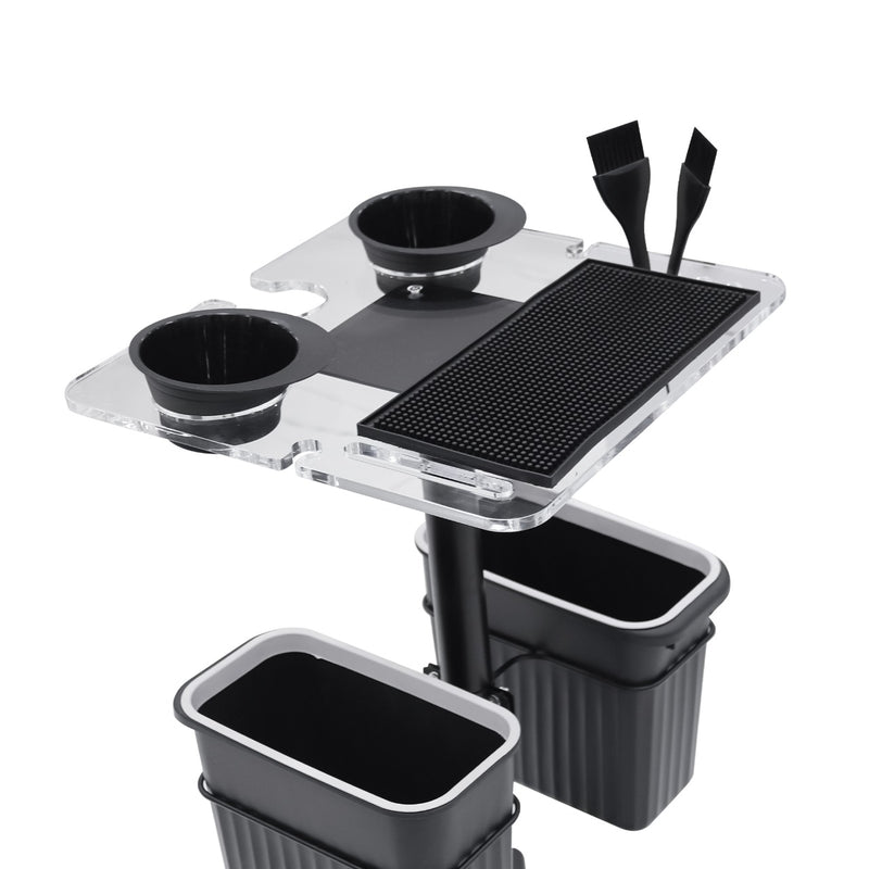 Professional Salon Serving Trolley with Hairdressing Coloring Tray and Organizer - salon trolley - hairdresser organizer trolley - Al Basel Cosmetics - UAE - salon trolley in Saudi Arabia - Salon Trolley Oman