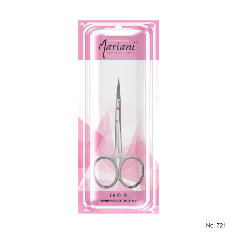 Professional Stainless Steel Eyebrow Scissor 721 Mariani 2 Pcs