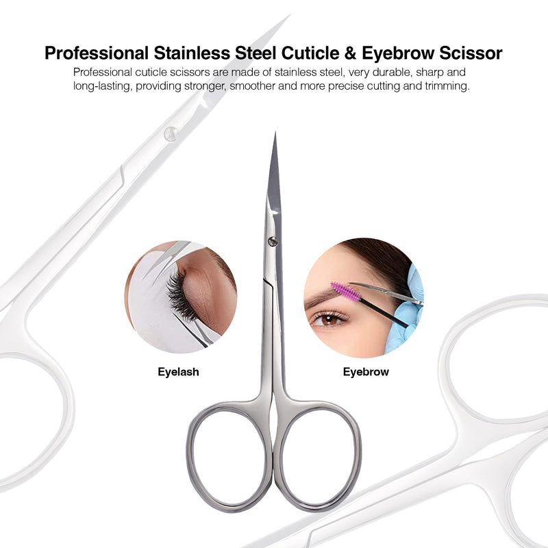 Professional Stainless Steel Eyebrow Scissor 721 Mariani 2 Pcs