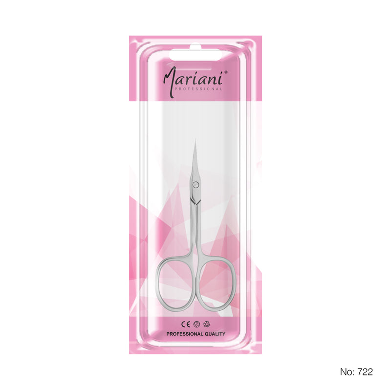 Professional Stainless Steel Eyebrow and Cuticle Scissor 722 Mariani 2 Pcs