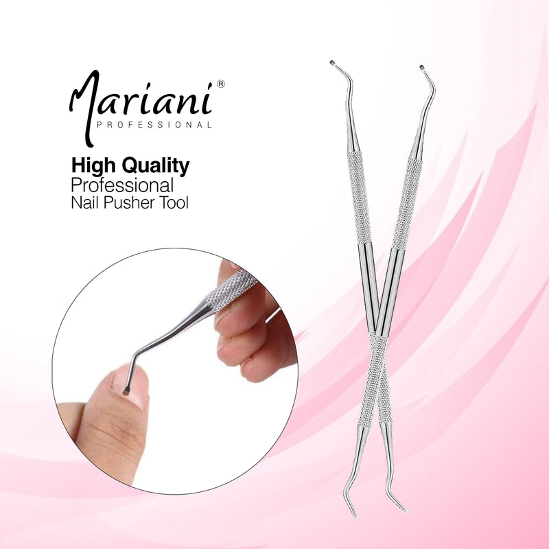 Professional Stainless Steel Cuticle Nail Pusher Mariani 724 3 Pcs