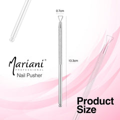 Professional Stainless Steel Cuticle Nails Pusher Mariani 725 3 Pcs