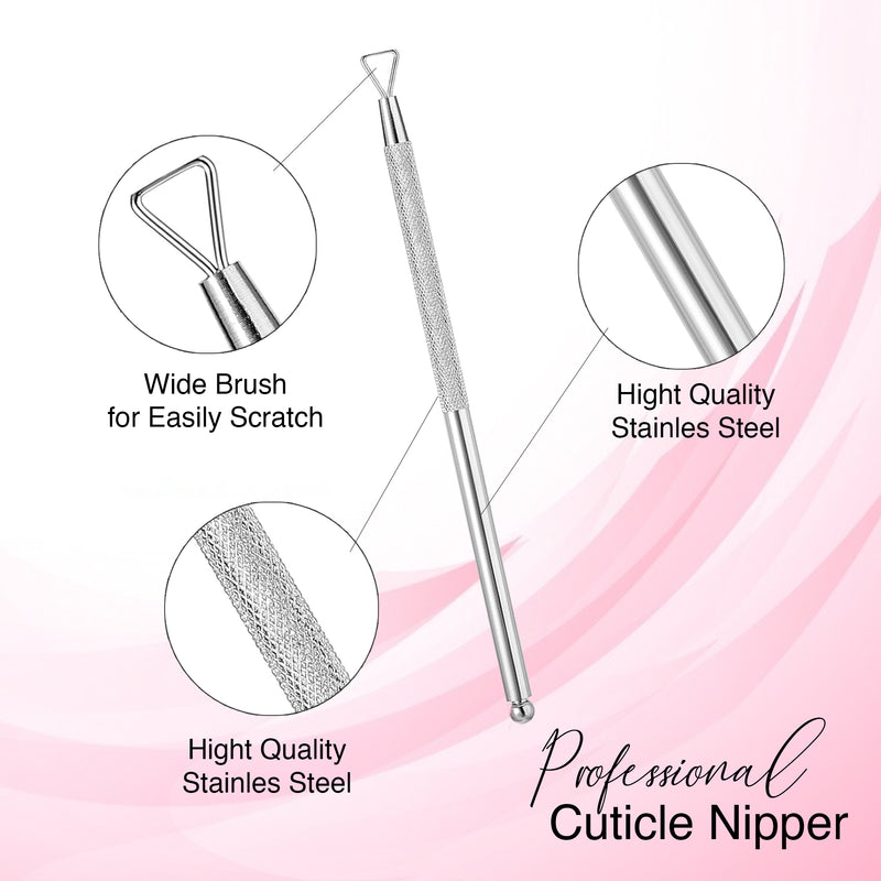 Professional Stainless Steel Cuticle Nails Pusher Mariani 725 3 Pcs