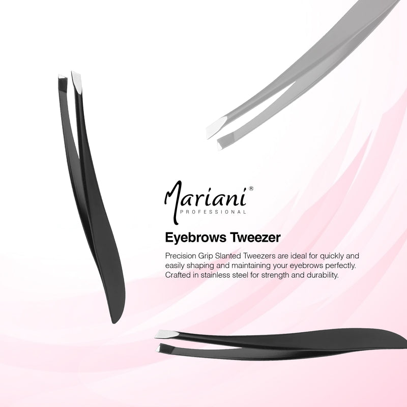 Professional Stainless Steel Tweezers for Eyebrows Mariani 726 2 Pcs