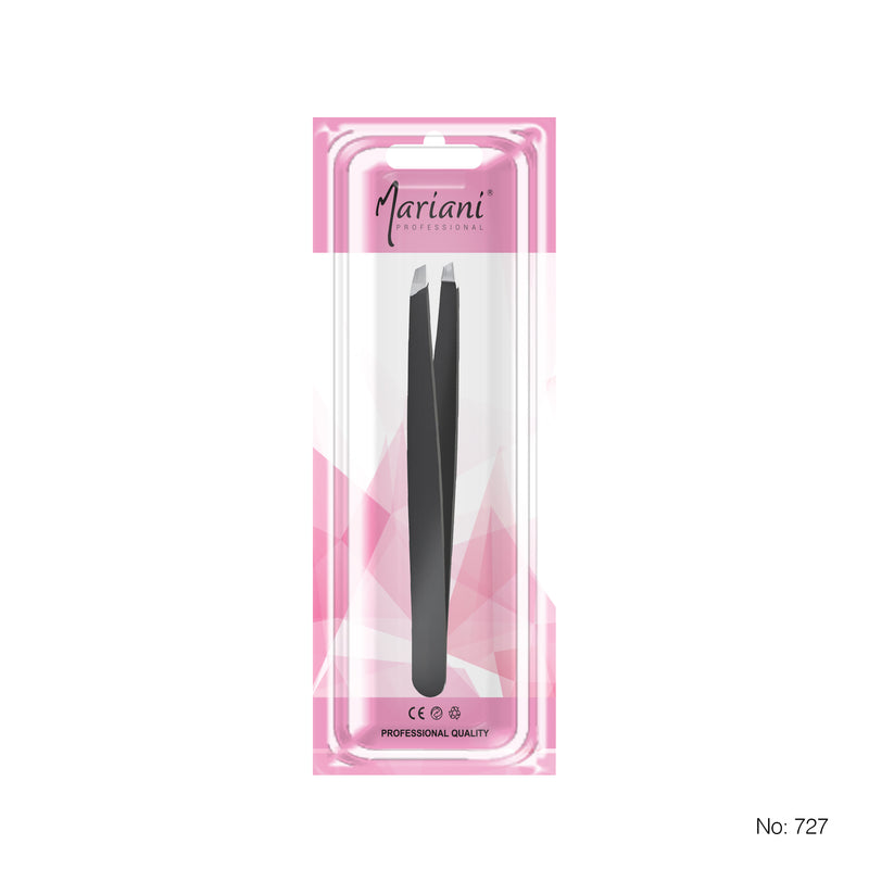 Professional Stainless Steel Tweezers for Eyebrows Mariani 727 2 Pcs