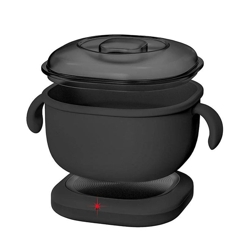 Black Silicone Wax Heater with Soft Grip Handle | Professional Hair Removal - wax warmer for salon - silicone wax warmer for spa - wax heater - Al Basel - UAE