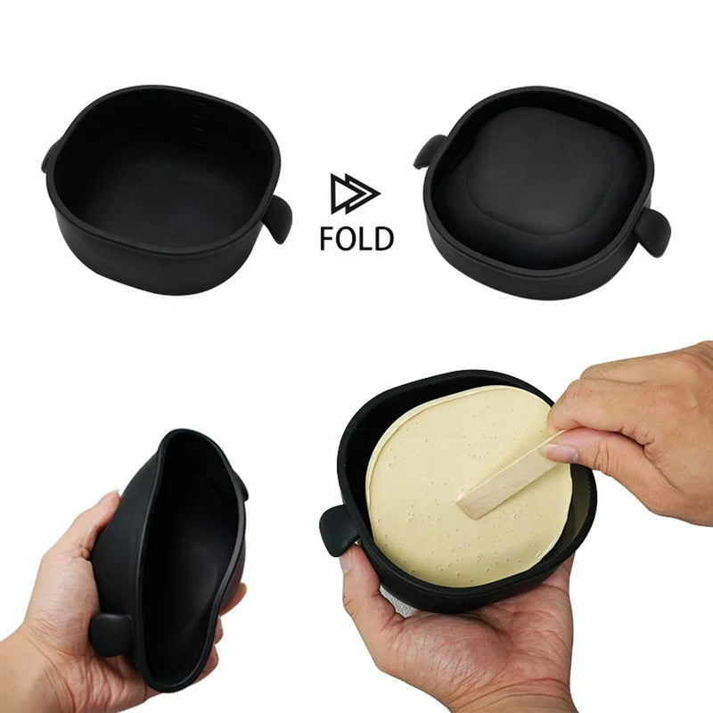Black Silicone Wax Heater with Soft Grip Handle | Professional Hair Removal - wax warmer for salon - silicone wax warmer for spa - wax heater - Al Basel - UAE