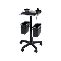 Professional Salon Serving Trolley with Hairdressing Coloring Tray and Organizer - salon trolley - hairdresser organizer trolley - Al Basel Cosmetics - UAE - salon trolley in Saudi Arabia - Salon Trolley Oman