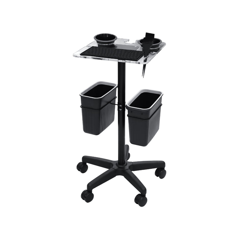 Professional Salon Serving Trolley with Hairdressing Coloring Tray and Organizer - salon trolley - hairdresser organizer trolley - Al Basel Cosmetics - UAE - salon trolley in Saudi Arabia - Salon Trolley Oman