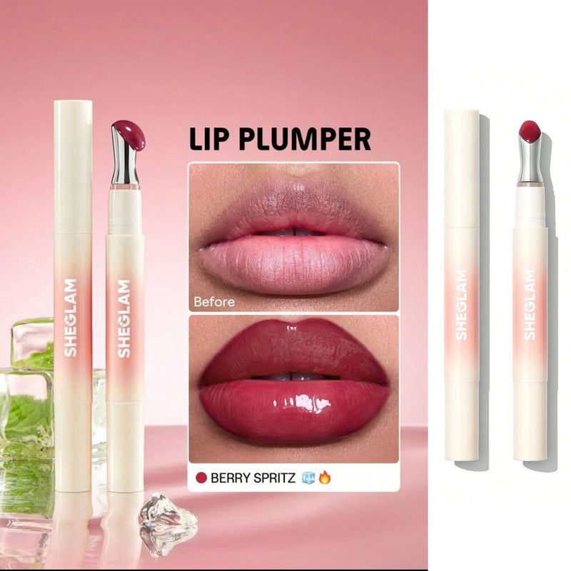 SHEGLAM Berry Spritz Bold Booster Lip Plumper | Plumping Lip Gloss UAE - berry lip booster - metal lip booster - Al Basel Cosmetics - UAE