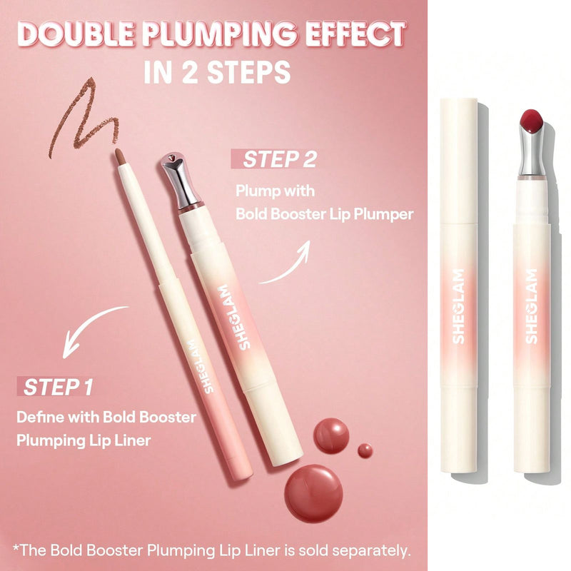 Cherry Gleam Lip Plumper by SHEGLAM – Volumizing Gloss for Fuller Lips - Al Basel Cosmetics - Lip gloss - lip plumper by sheglam - sheglam lip gloss in UAE