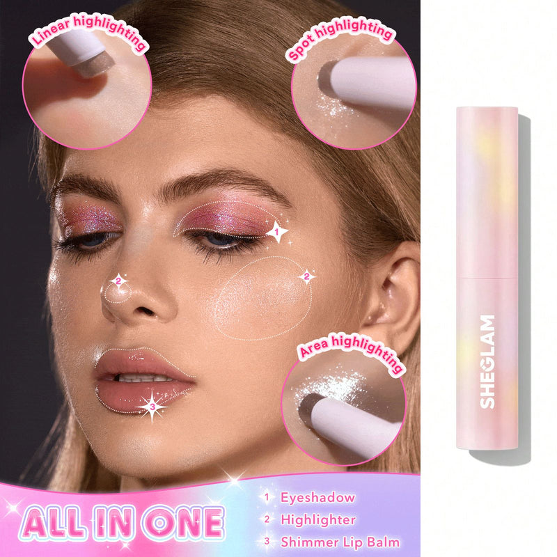 SHEGLAM Rosy Gem Crystal Jelly Glaze Stick - Dewy Shimmer Stick UAE - Al Basel Cosmetics UAE - Crystal Jelly Glaze Stick - Rosy Gem shade