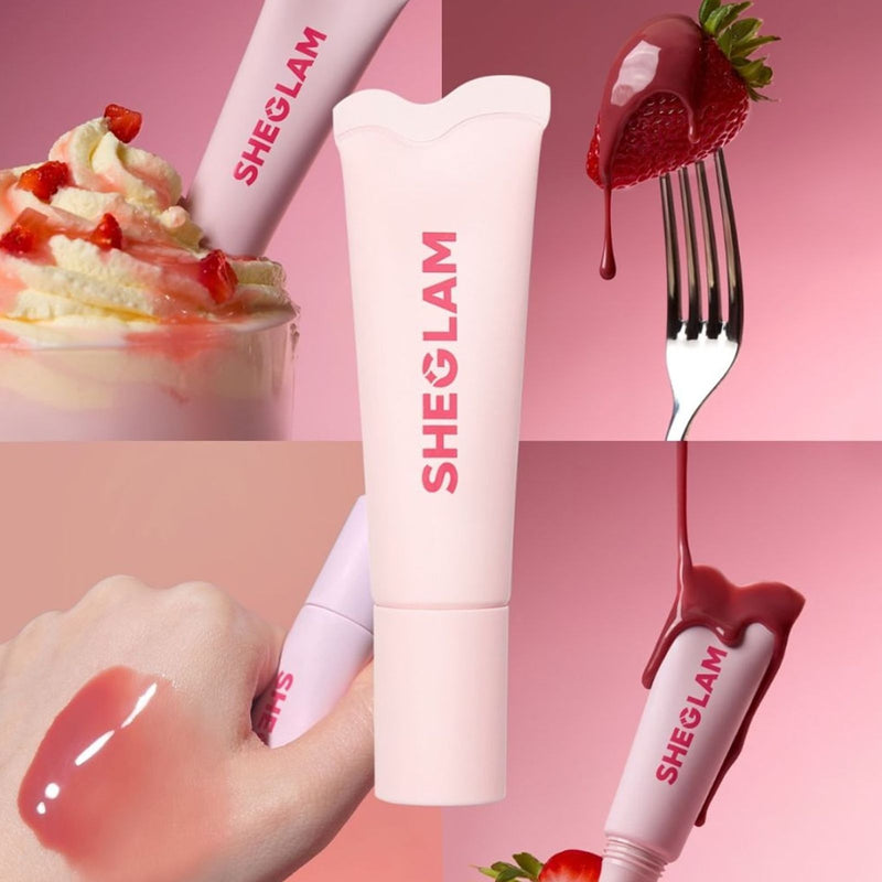 SHEGLAM Strawberry Milk Hydrating Lip Gloss - Al Basel Cosmetics UAE - lip gloss in Dubai - Lip care - make up product dealers in UAE