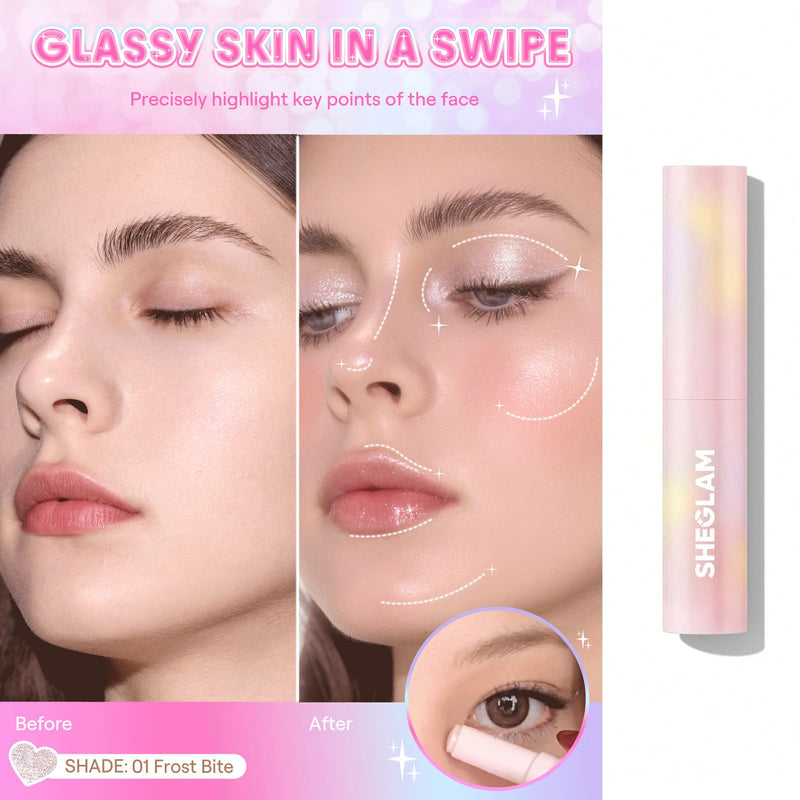 SHEGLAM Crystal Jelly Glaze Stick Frost Bite - Cool Luminous Tint – Al Basel UAE - Icy Glow lipstick – Al Basel UAE