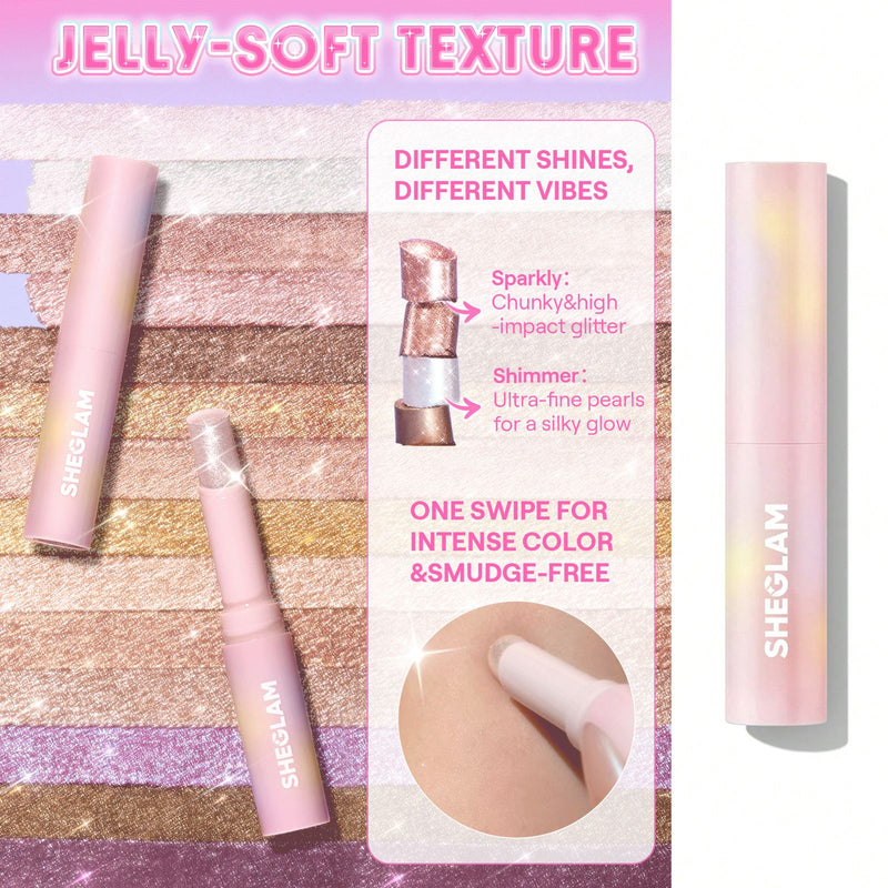 SHEGLAM Peach Fuzz Crystal Jelly Glaze Stick - Radiant Glow Stick UAE - Crystal Jelly Glaze Stick - Al Basel UAE