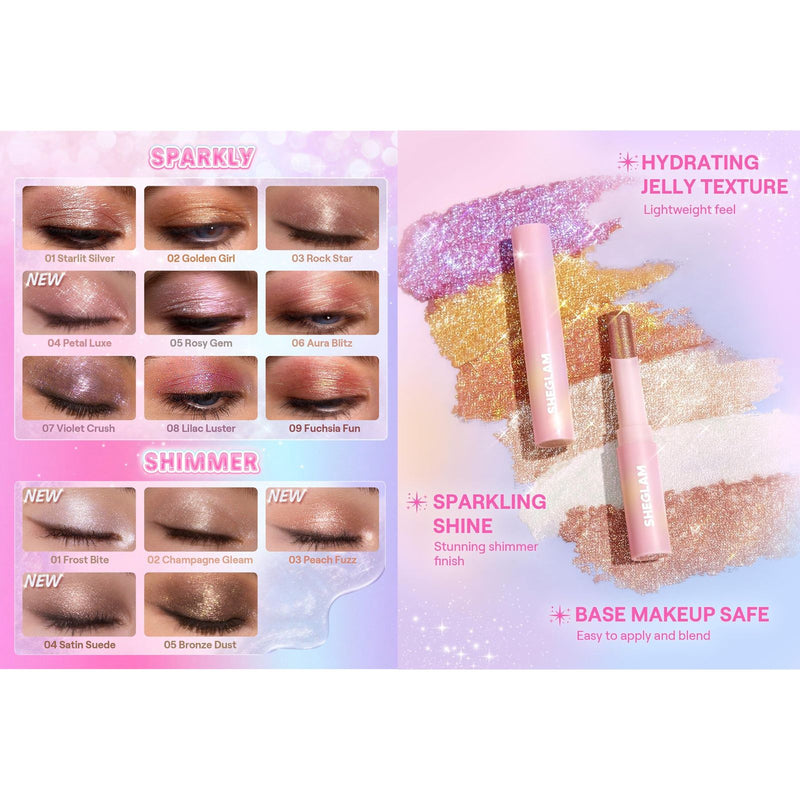 SHEGLAM Crystal Jelly Glaze Stick - jelly glaze stick - Al Basel Cosmetics - Sheglam UAE - tint for lips & cheeks