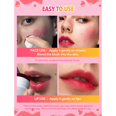 SHEGLAM jelly cheek tint Coucou shade - hydrating lip and cheek tint UAE - Jelly-Licious lip blush tint Coucou Al Basel Cosmetics - Sheglam UAe - Al Basel Cosmetics - UAE