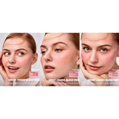 SHEGLAM Enamored Sweet Cheeks Blush Trio - Pink Tone Blush Palette UAE - Beauty Blush Palette - Make products in Dubai - Sheglam UAE - Al Basel Cosmetics