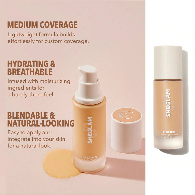 SHEGLAM Skinfinite Hydrating Foundation - liquid foundation in UAE - Sheglam liquid foundation - Al Basel Cosmetics - Sharjah