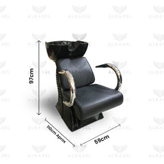 Salon Shampoo Chair Black - al basel cosmetics