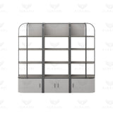 Salon & Spa Product Display Shelf Stand – Grey Color - Al Basel Cosmetics - UAE