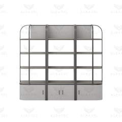Salon & Spa Product Display Shelf Stand – Grey Color - Al Basel Cosmetics - UAE