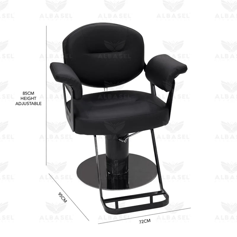 Professional Beauty Salon Ladies Hair Cutting Chair Black
