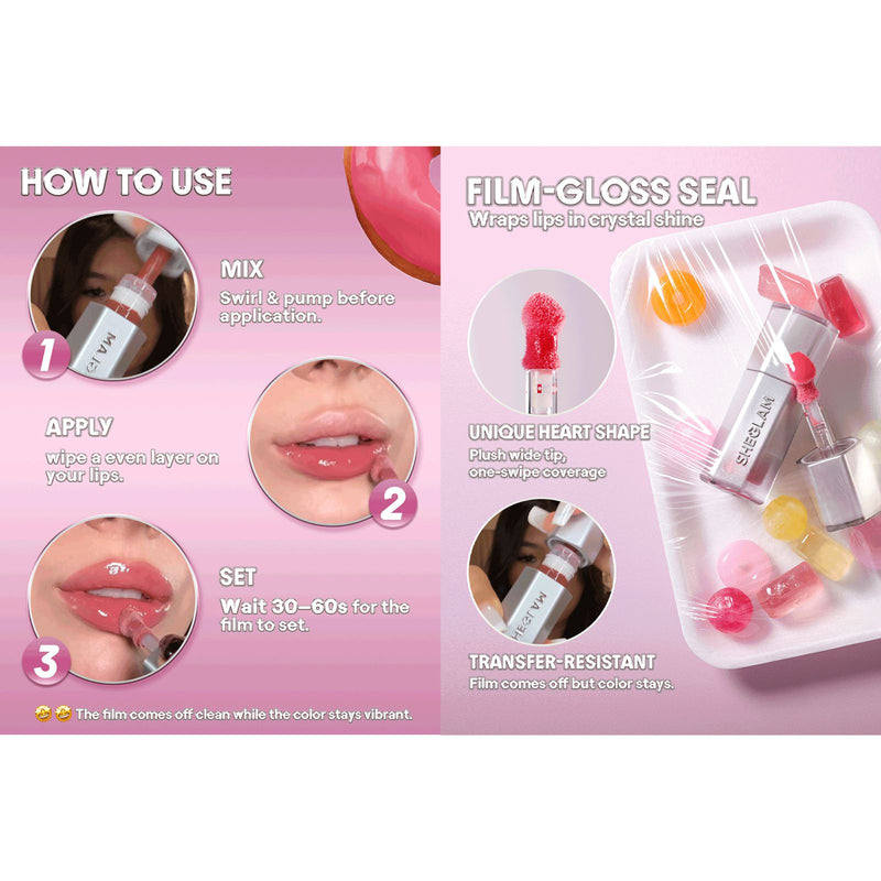 SHEGLAM High Key Glass Lock Air Gloss UAE – Mirror Finish Lip Gloss - lip gloss Dubai - sheglam lip gloss - Al Basel UAE