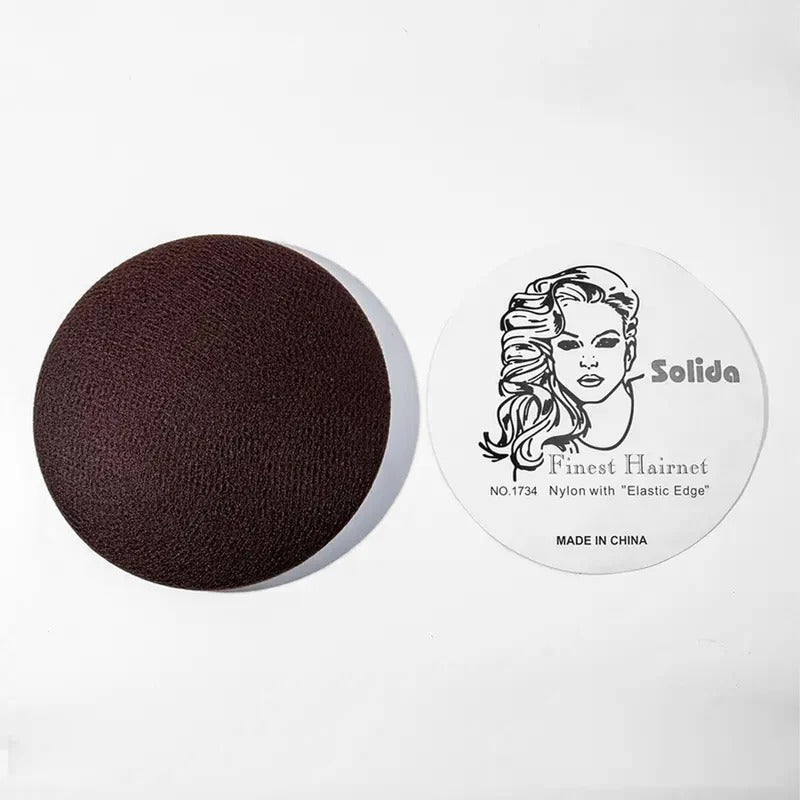 Solida Professional Hair Net Brown- Pack of 100 Pcs- hair net- hair cover- accessories- al basel- UAE