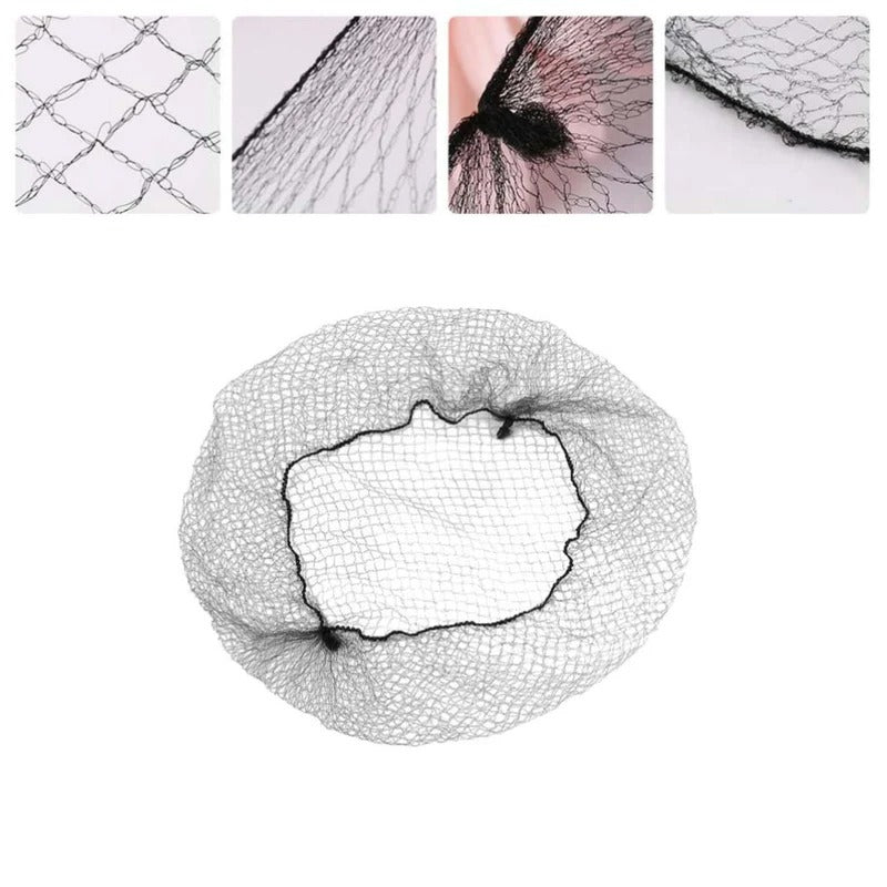 Solida Professional Hair Net Black- Pack of 100 Pieces- hair net- hair cover- hair styling accessories- al basel UAE