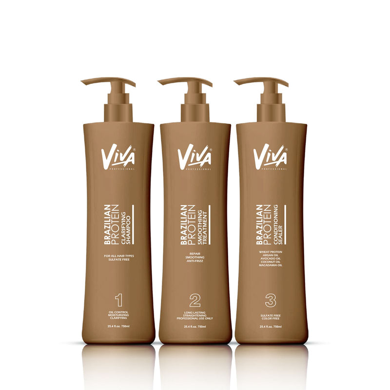 Professional Brazilian Protein Hair Treatment Kit Viva - al basel cosmetics