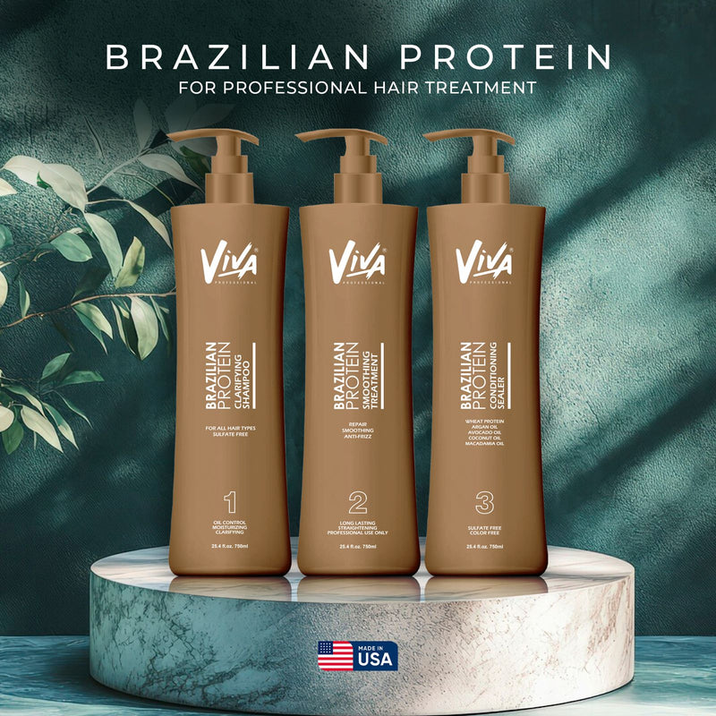 Professional Brazilian Protein Hair Treatment Kit Viva - al basel cosmetics