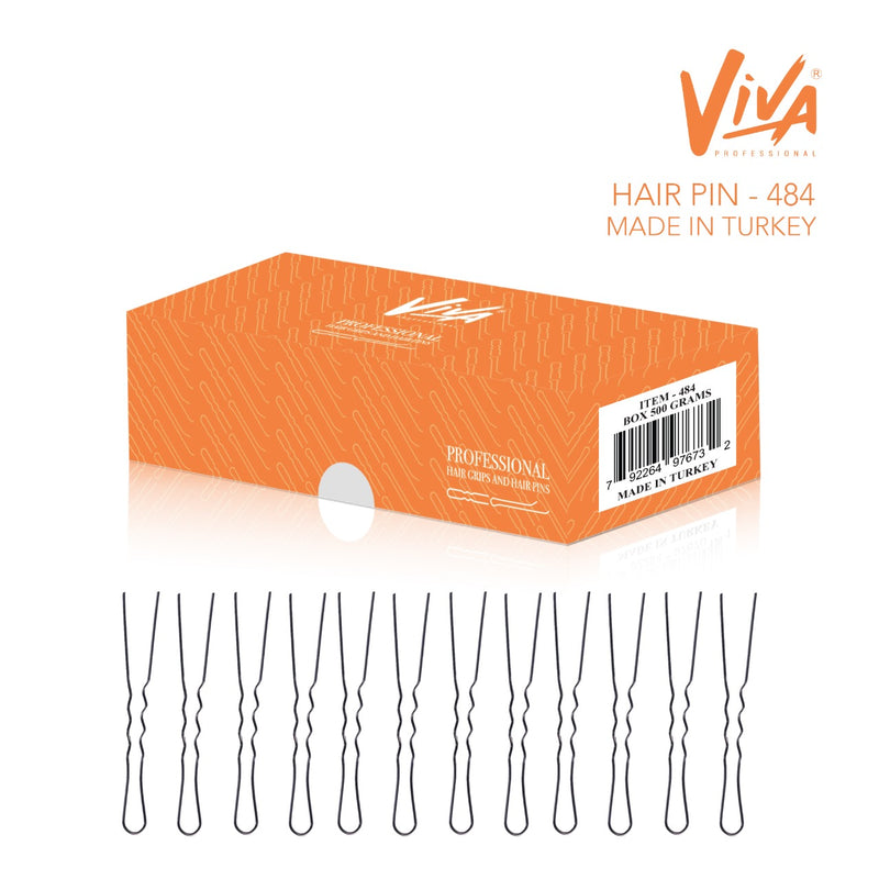 Viva #484 Hair Pins with Grip Large 500gm - al basel cosmetics