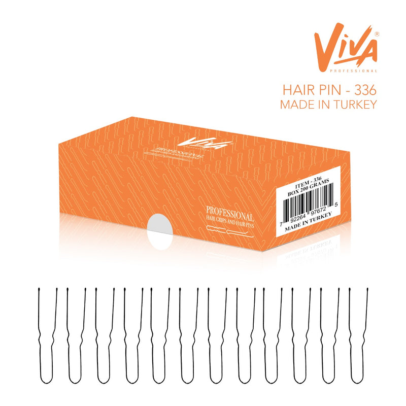 Viva #336 Hair U Pins with Grip 200gm - al basel cosmetics