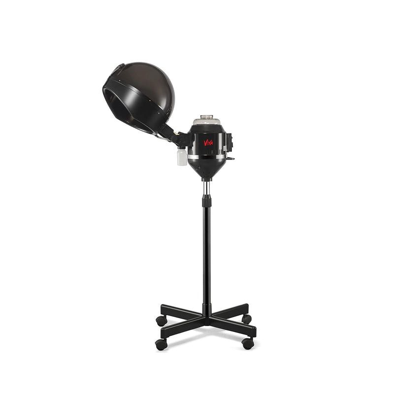 2 in 1 Hair Facial Steamer Machine Black MS Viva Professional 1002A- hair steamer- facial steamer- steamer-salon equipment-salon- spa-al basel- Dubai