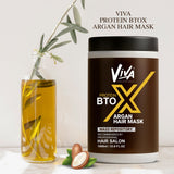 Viva Professional Btox Argan Hair Mask 1000ml – Deep Conditioning Treatment - hair mask for Btox treatment - Viva professional hair mask - Al Basel Cosmetics