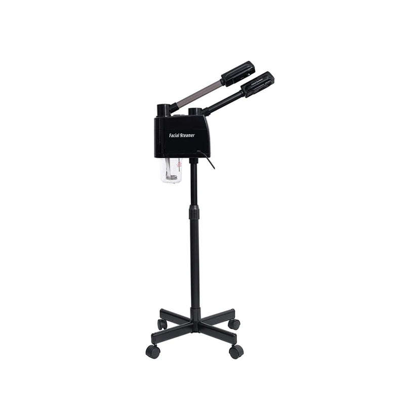 Viva Professional Black Hot and Cold Face Steamer Featuring Dual Pipe Design for Salon and Spa Use - facial steamer - hot and cold steamer - facial steamer Saudi Arabia - Salon equipments Oman - Al Basel Cosmetics - UAE